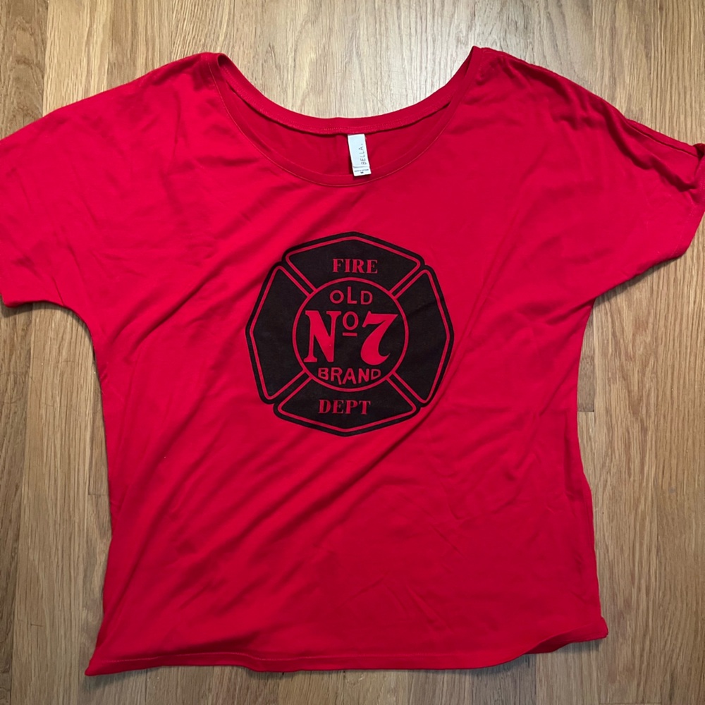 Jack Daniel’s Tennessee Fire Department Scoop Neck / Off Shoulder shirt